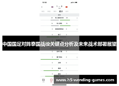 中国国足对阵泰国战役关键点分析及未来战术部署展望