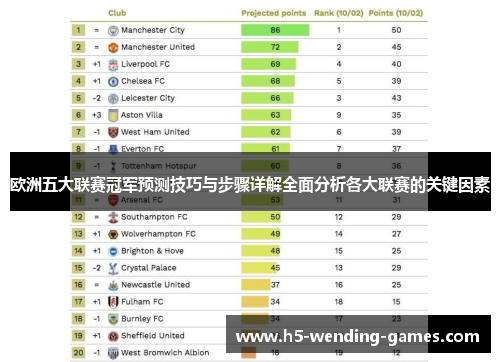 欧洲五大联赛冠军预测技巧与步骤详解全面分析各大联赛的关键因素